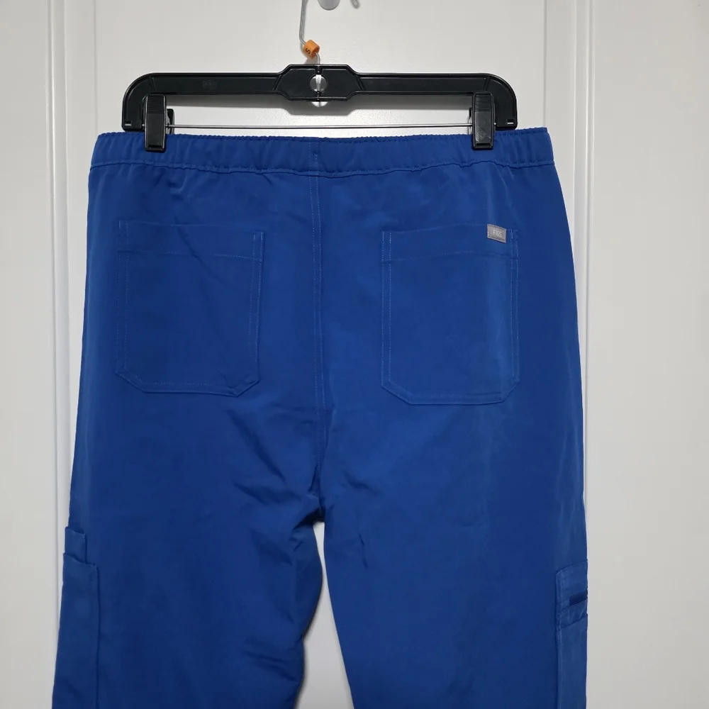 Figs Cairo Cargo Pants Scrubs Blue Medium NWT!